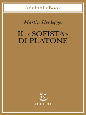 cover image of Il «Sofista» di Platone